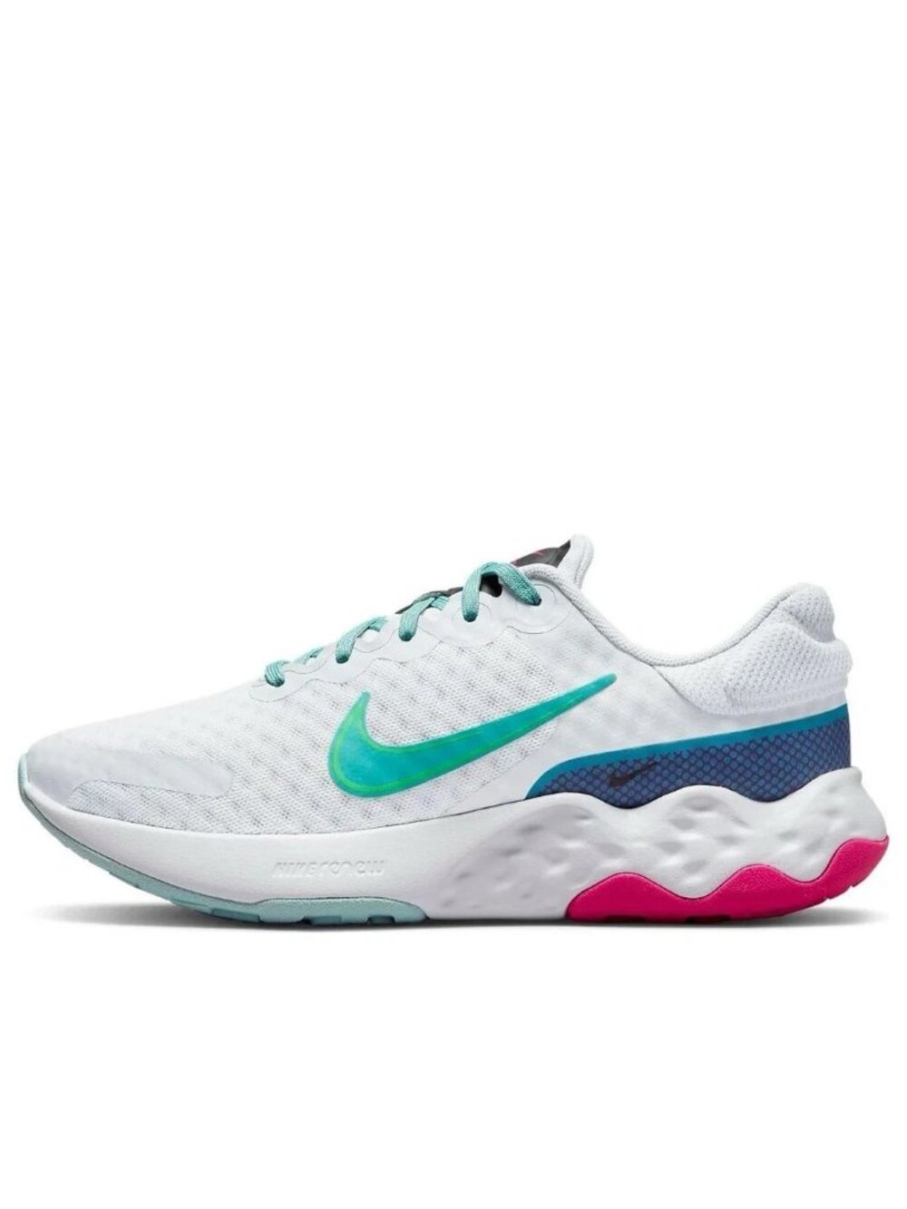 Nike Renew Ride 3 Womens Sz 8 Shoes Sneakers Photon Dust Ocean Cube DC8184-006